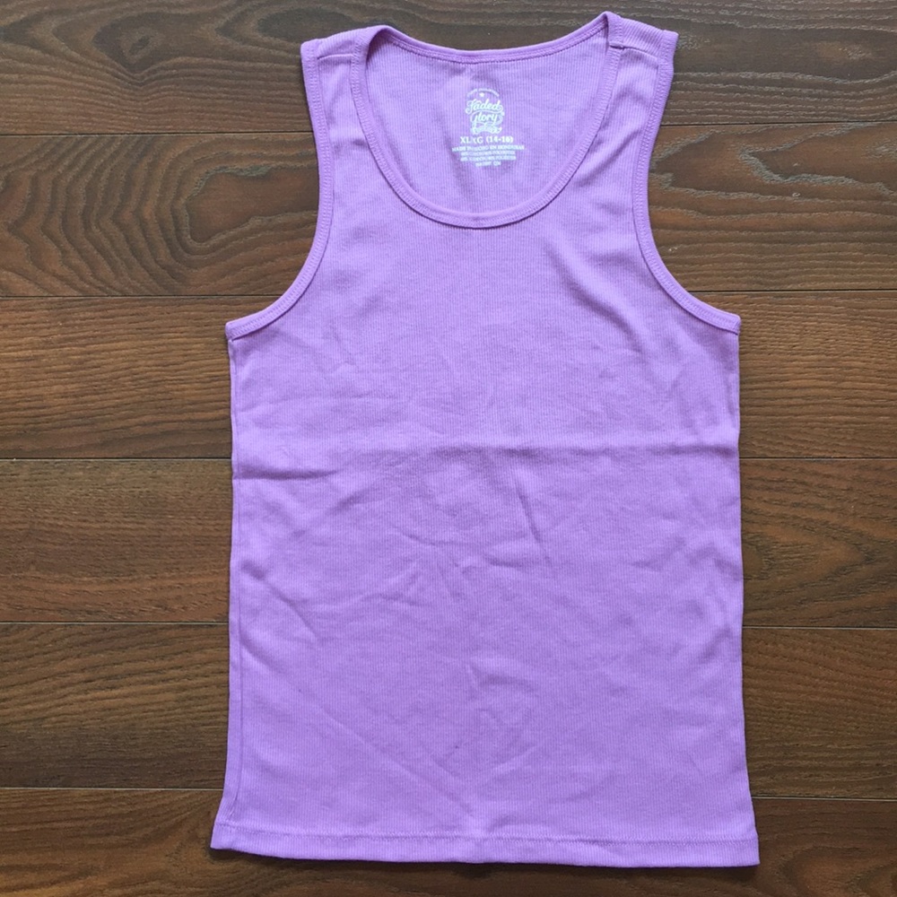 5/$20 Girls purple tank top 14-16